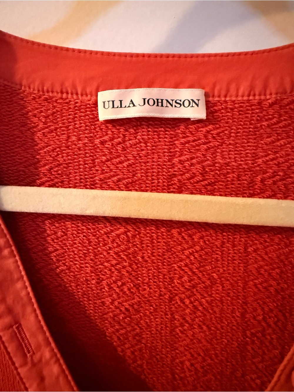 Ulla Johnson Bess Pullover Bossa Nova V-Neck Puff-Sleeve Sweater - Picture 6 of 8